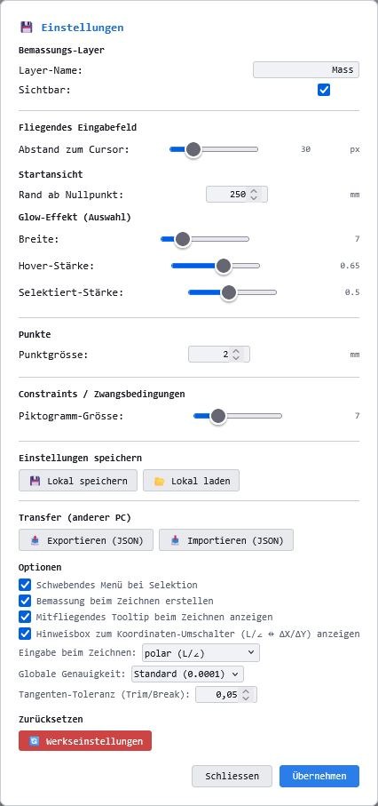 Einstellungen Einstellungen