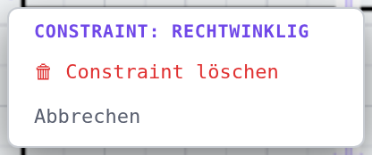 Rechtsklick auf das Symbol «Rechtwinklig»