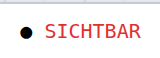 Derselbe Layer gesperrt: die Anzeige wird rot