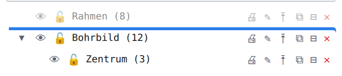 Line above a row