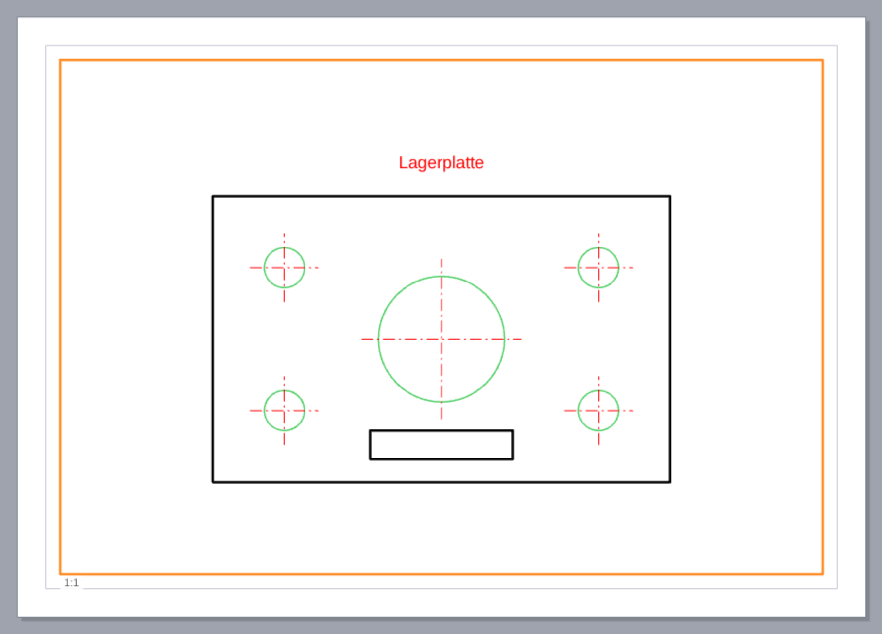 Active viewport with an orange frame