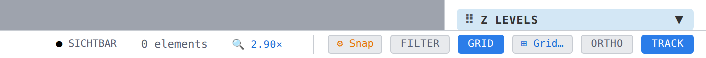 (1) where the tabs sit in the status bar — right half
