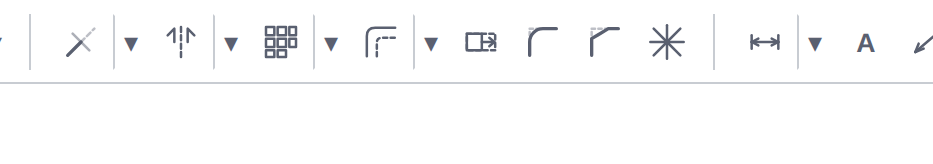 Classic toolbar: (1) Online help, (2) gear — whole and in three parts — part 2 of 3