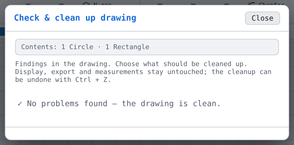 A clean drawing: no findings