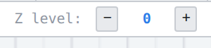 The Z level part of the header bar