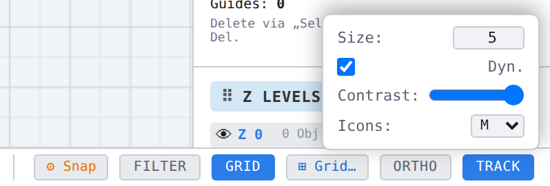 The «Grid…» window